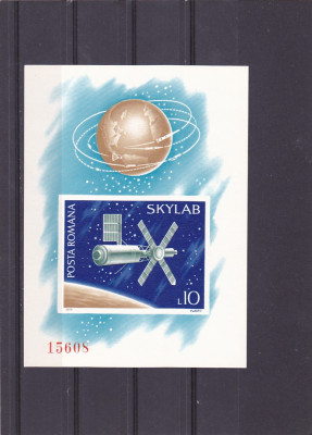 COSMOS SKYLAB,COLITA NEDANTELATA,1974, MNH, ROMANIA. foto