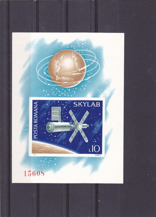 COSMOS SKYLAB,COLITA NEDANTELATA,1974, MNH, ROMANIA.