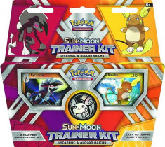 Carti Pokemon Tcg Lycanroc + Alohan Sun Moon Trainer Kit Trading Cards foto