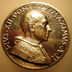 5.603 ITALIA VATICAN MEDALIE PAPA PIUS XII 1940 AN II ARGINT 37,3g MISTRUZZI