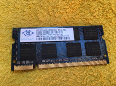 Memorie RAM laptop 1GB DDR2 Nanya ( 667 MHz ) foto