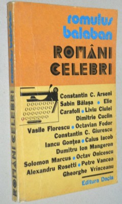 Romani celebri - Romulus Balaban foto