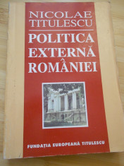 NICOLAE TITULESCU--POLITICA EXTERNA A ROMANIEI foto