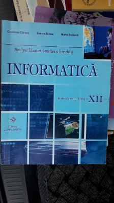 INFORMATICA CLASA A XII A CARNAT , JUNEA , SCRIPCA . foto