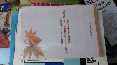 Texte Reprezentative Din Proza Si Dramaturgia Romaneasca SIMULESCU foto