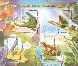 REPTILE SI AMFIBIENI BLOC 2003,MNH,ROMANIA., Nestampilat