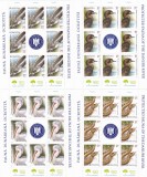 FAUNA DUNAREANA OCROTITA MINISHEET,2010,MNH,ROMANIA., Nestampilat