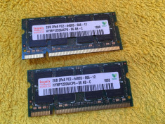 Kit Memorie RAM laptop Hynix 4GB DDR2 ( 2 x 2GB ) Dual Channel PC2 6400 foto