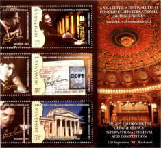 2011 - 20th festival George Enescu, bloc neuzat foto