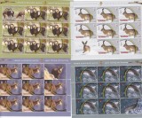 VANATUL SI PESCUITUL SPORTIV MINISHEET,2013,MNH,ROMANIA., Fauna, Nestampilat