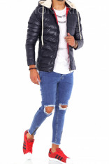 Geaca iarna bleumarin - geaca barbati - geaca slim fit COLECTIE NOUA 9132 foto