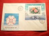 Plic FDC Expozitia Mondiala de Filatelie Bulgaria &#039;89-Trandafiri -Romania