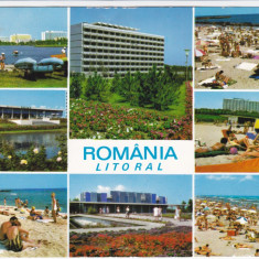 CARTE POSTALA , LITORAL , ROMANIA LITORAL , 1970