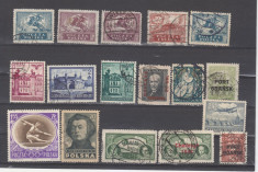 Polonia lot 17 timbre dupa 1920 foto