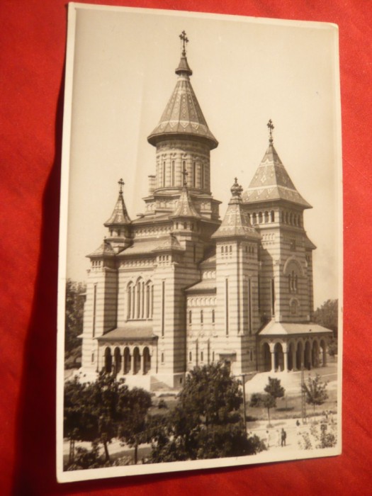 Fotografie - Ilustrata - Catedrala Mitropoliei Banatului,1953 stampila speciala foto mare Fotografie - Ilustrata - Catedrala Mitropoliei Banatului,1953 stampila speciala foto mare