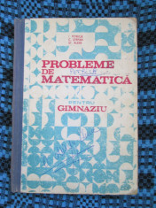 I. PETRICA / C. STEFAN / ST. ALEXE - PROBLEME DE MATEMATICA pentru GIMNAZIU 1985 foto