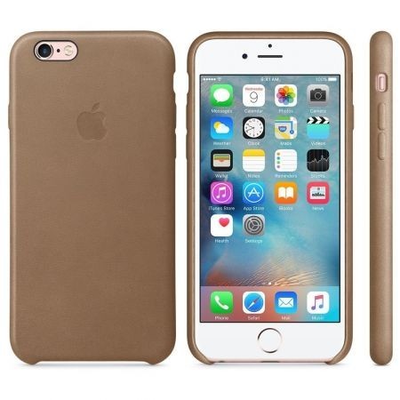 Capac protectie spate Apple Leather Case Premium Brown pentru iPhone 6s foto mare Capac protectie spate Apple Leather Case Premium Brown pentru iPhone 6s foto mare