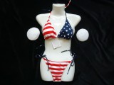 COSTUM BAIE DAMA 2 PIESE STEAG SUA AMERICA SUTIEN PERNUTE DETASABILE SLIP SNUR