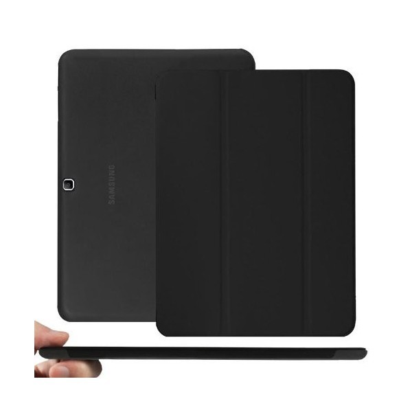 Husa de protectie flip cover SAMSUNG SM-T530/535 Galaxy Tab 4 10.1 inch, black foto mare Husa de protectie flip cover SAMSUNG SM-T530/535 Galaxy Tab 4 10.1 inch, black foto mare