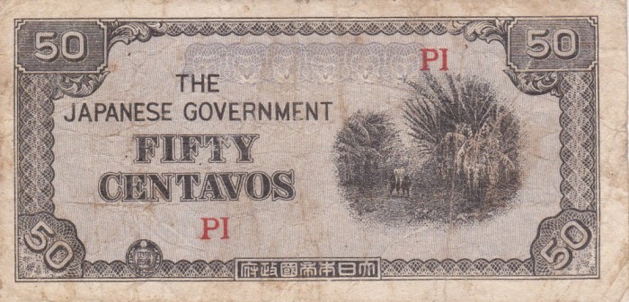 OCUPATIA JAPONEZA IN FILIPINE 50 centavos 1942 VF-!!! foto mare OCUPATIA JAPONEZA IN FILIPINE 50 centavos 1942 VF-!!! foto mare