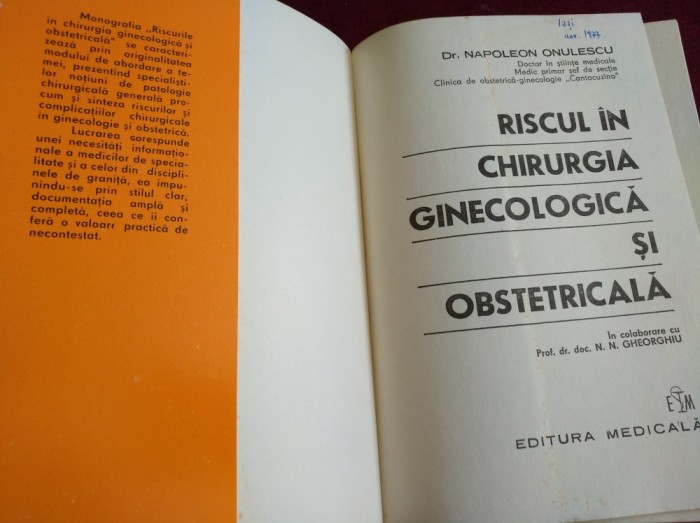 RISCUL ÎN CHIRURGIA GINECOLOGICĂ ȘI OBSTETRICALĂ foto mare RISCUL ÎN CHIRURGIA GINECOLOGICĂ ȘI OBSTETRICALĂ foto mare