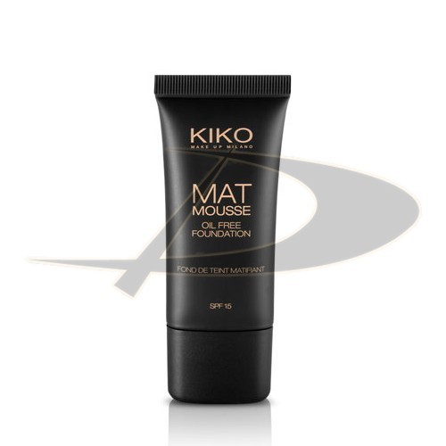 Fond de ten Kiko Mat Mousse oil free foundation 08neutral beige SPF 15 foto mare Fond de ten Kiko Mat Mousse oil free foundation 08neutral beige SPF 15 foto mare