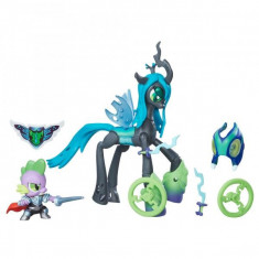 Jucarie My Little pony Set Gardienii Armoniei Regina Chrysalis si dragonul Spike B7298 Hasbro foto