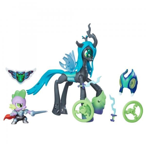 Jucarie My Little pony Set Gardienii Armoniei Regina Chrysalis si dragonul Spike B7298 Hasbro foto mare Jucarie My Little pony Set Gardienii Armoniei Regina Chrysalis si dragonul Spike B7298 Hasbro foto mare