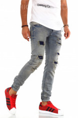 Blugi conici - blugi slim fit - blugi barbati - COLECTIE NOUA - 9153 foto