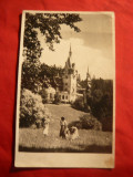 Ilustrata Sinaia - Castelul Peles 1955, Circulata, Fotografie