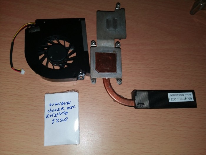 Sistem Racire Cooler Acer Extensa 5220+suruburi foto mare Sistem Racire Cooler Acer Extensa 5220+suruburi foto mare
