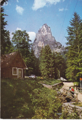 CARTE POSTALA LACUL ROSU VEDERE, 1968 foto