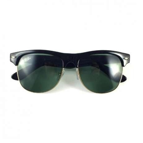 Ray Ban Club Master Rama neagra lentila verde sticla foto mare Ray Ban Club Master Rama neagra lentila verde sticla foto mare