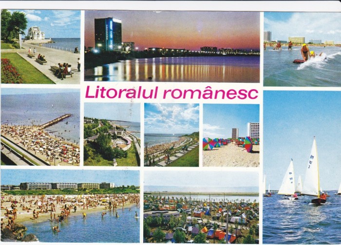 LITORAL , LITORALUL ROMANESC ,1971 foto mare LITORAL , LITORALUL ROMANESC ,1971 foto mare