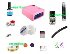 Kit trusa unghii false : set lampa uv geluri constructie colorate tipsuri NO1 foto