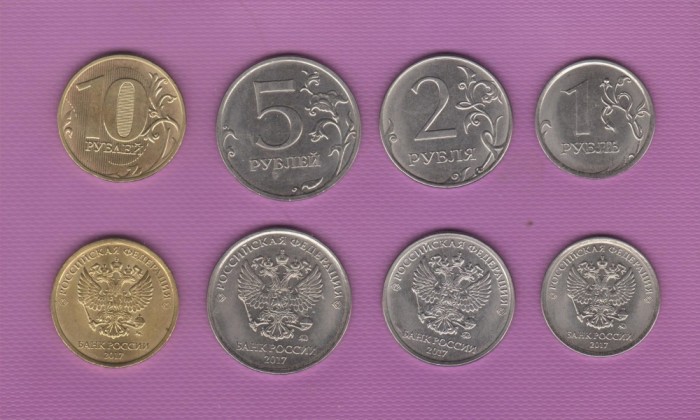 2017 Rusia lot monede UNC