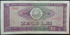 Bancnota 10 Lei - RS ROMANIA, anul 1966 *cod 653 foto