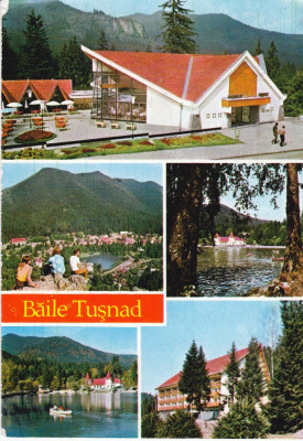 CARTE POSTALA BAILE TUSNAD, 1969 foto