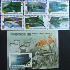 CUBA - FAUNA PREISTORICA DIN CARIBE, 2015, 6 V + 1 S/S, NEOB . - CU 02 foto