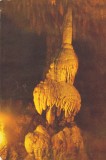 CARTE POSTALA MEZIAD STALAGMITA IN PESTERA, 1968