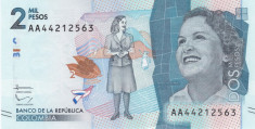 Columbia 2 Mil Pesos 2015 UNC foto