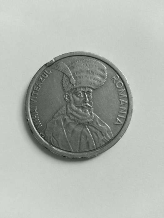 Moneda cu Mihai Viteazul originala 1992 Autentica 100%