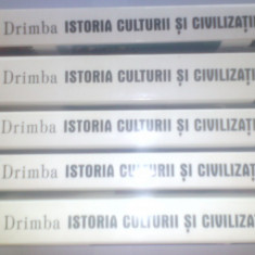 O. DRIMBA-ISTORIA CULTURII ȘI CIVILIZATIEI - EDITIE DEFINITIVA - VOL. 1,2,3,4,5
