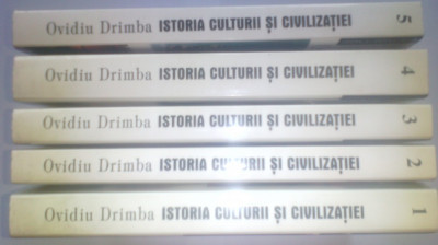 O. DRIMBA-ISTORIA CULTURII ȘI CIVILIZATIEI - EDITIE DEFINITIVA - VOL. 1,2,3,4,5 foto