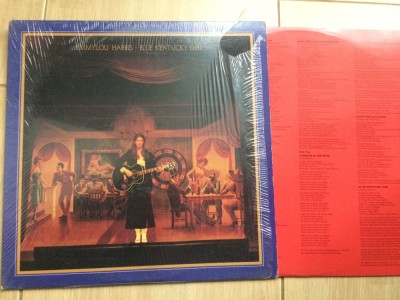 emmylou harris blue kentucky girl disc vinyl lp muzica pop rock country folk VG+ foto