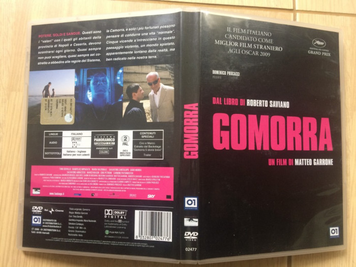 gomorra gomorrah Matteo Garrone DVD disc film italian drama crime actiune 2008