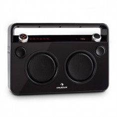 Auna Bebop Ghettoblaster, negru, bluetooth USB AUX MIC foto