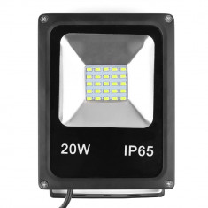 Proiector Led 20W IP65 Alb Rece foto