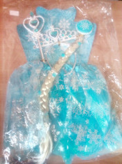 Costum Elsa Frozen Fustita 2-5 ani foto