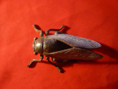Figurina Insecta - Cicada , L= 9 cm , plastic foto